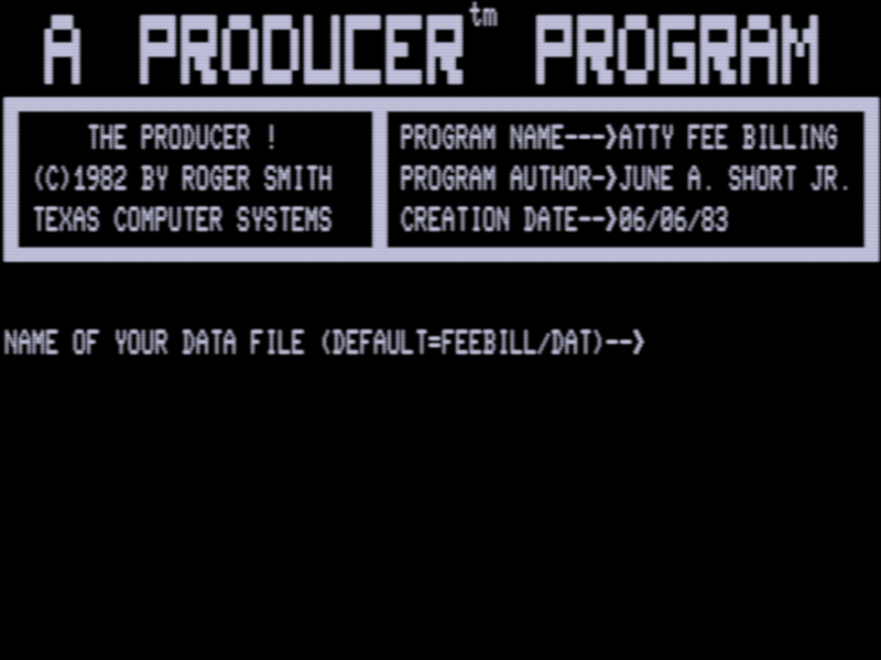 Screen shot